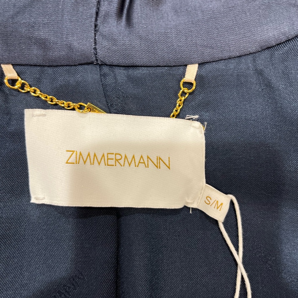 Zimmermann Navy Fringe Cape - Picture 4 of 5